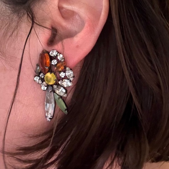 Y2K gem cuff and earrings set - Picture 4 of 8